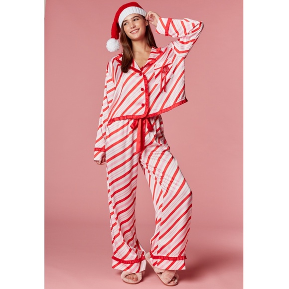 "The Gemma" Candy Cane Stripe Pajama Set - Picture 2 of 4